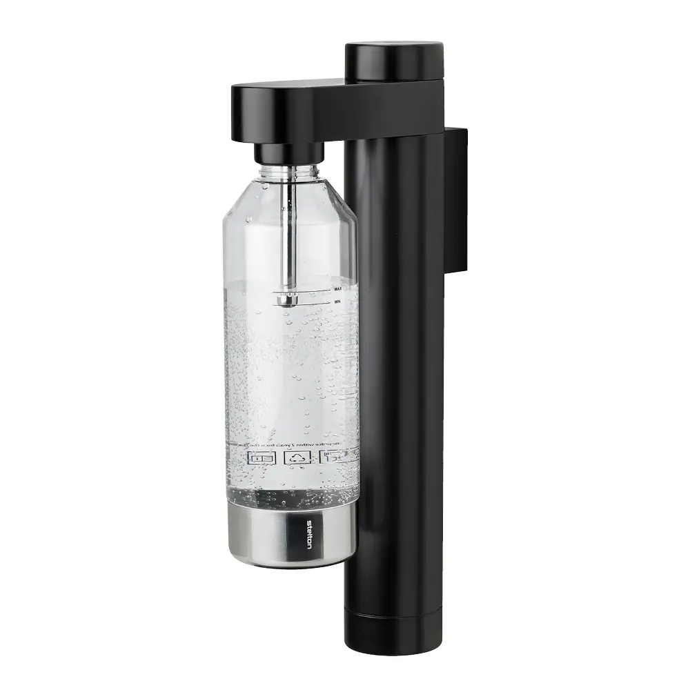 Brus Hiilihapotuslaite seinään kiinnitettävä 42 cm Musta