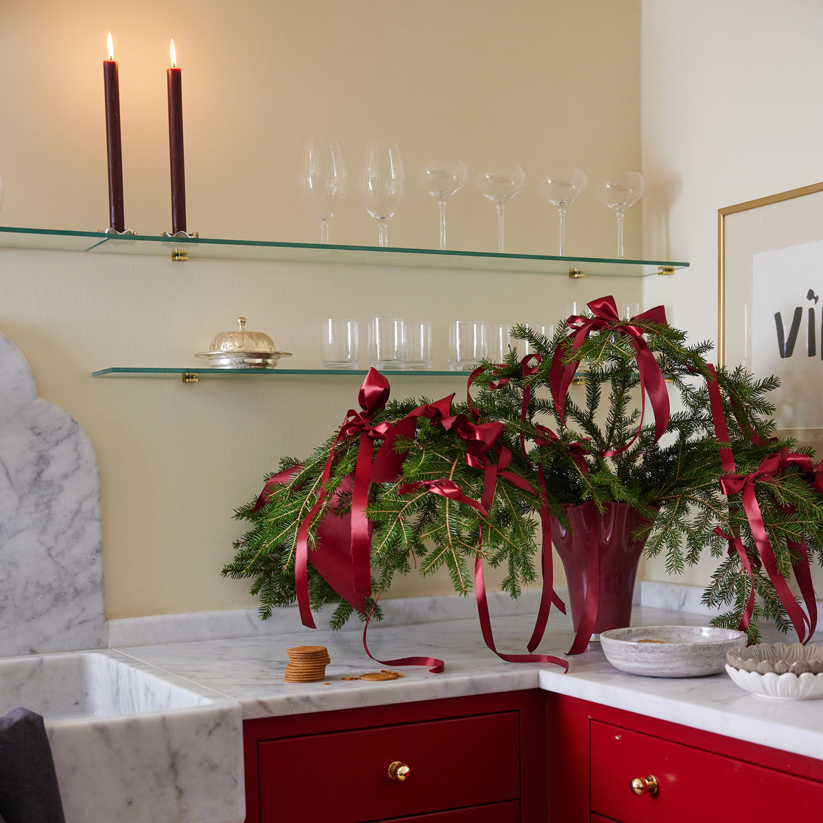 Sagaform Viva vas 20 cm vinröd