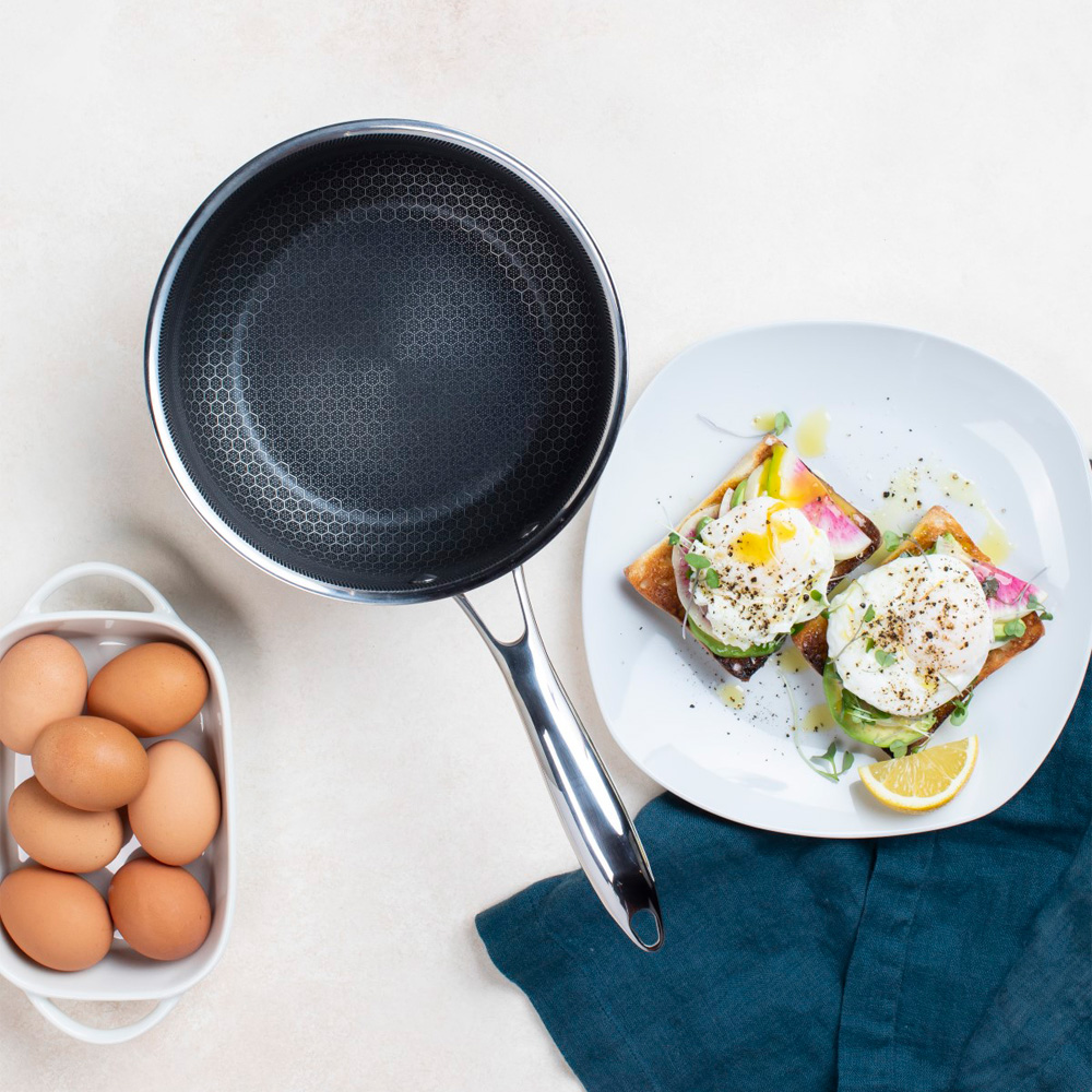 Hexclad Hybrid Kastrull med Lock, 1,9 L Silver/Svart