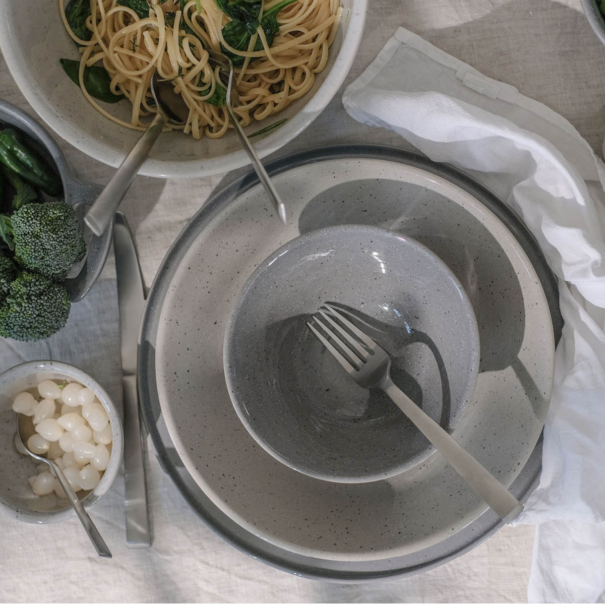 Modern House Granite White Kulho 1,25L Vaaleanharmaa