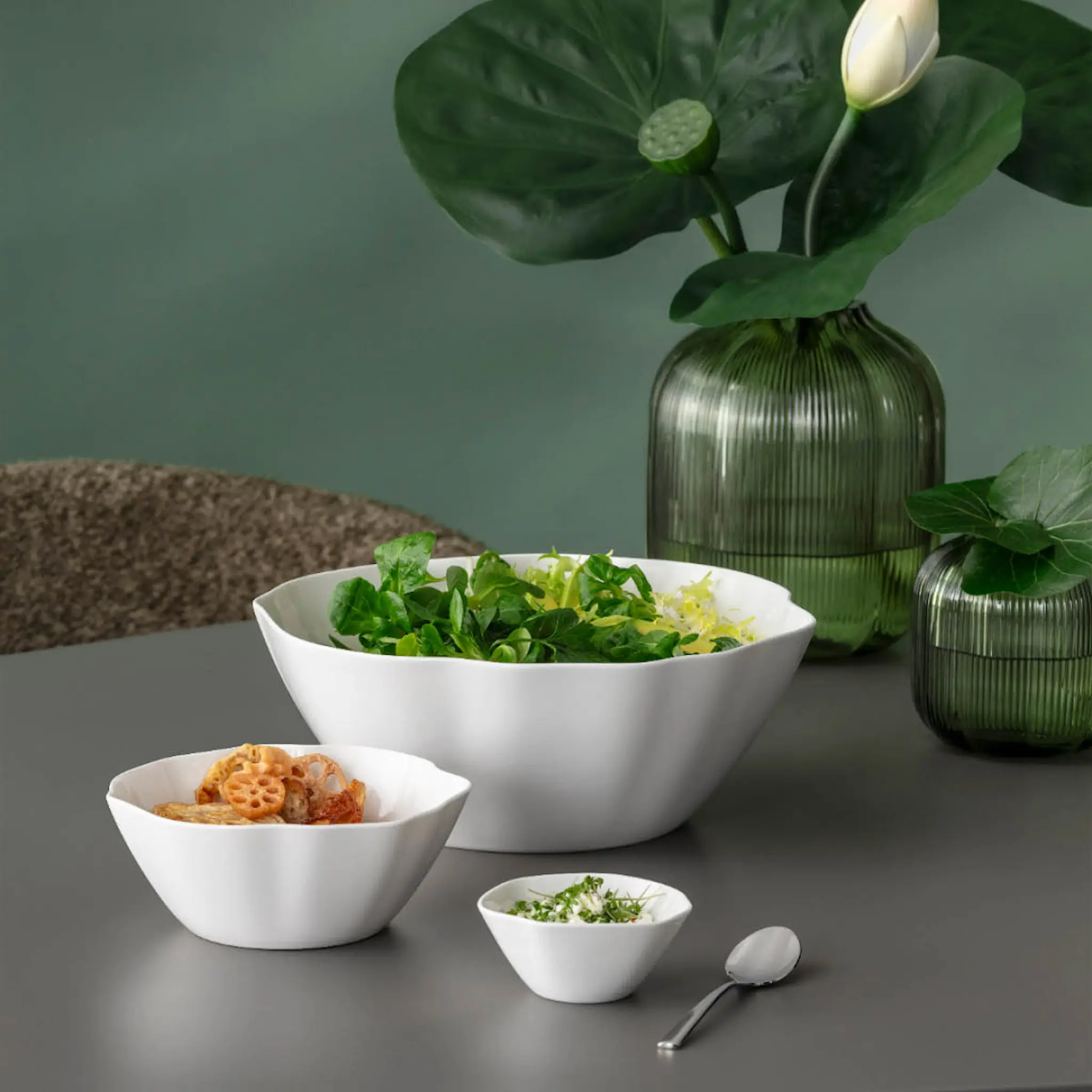 Villeroy & Boch Pura salatskål 1,8L hvit