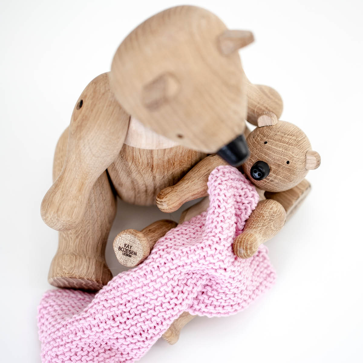 Kay Bojesen Denmark Puinen Karhu 25 cm Tammi/Vaahtera