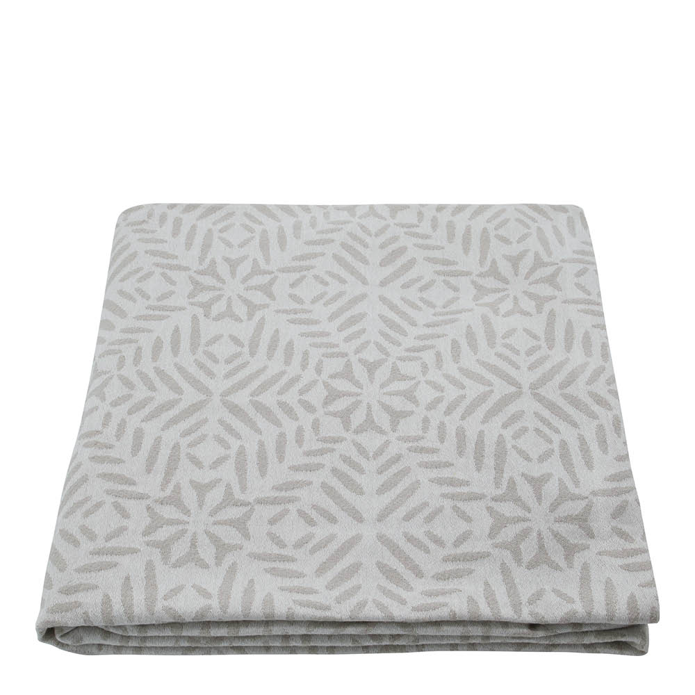 House Doctor Clip Pöytäliina 260x150 cm Valkoinen/Harmaa