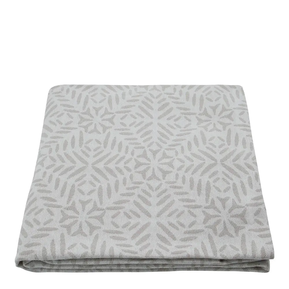 Clip Pöytäliina 260x150 cm Valkoinen/Harmaa