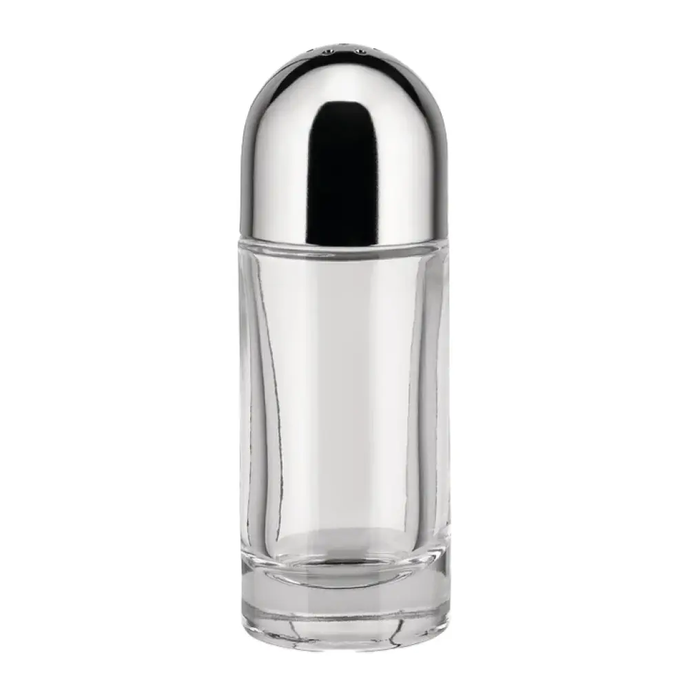 Salt Castor saltstrøer 10 cm stål/glass