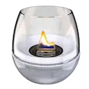 Tulip bordslykta 18 cm reaktiv glasyr blå