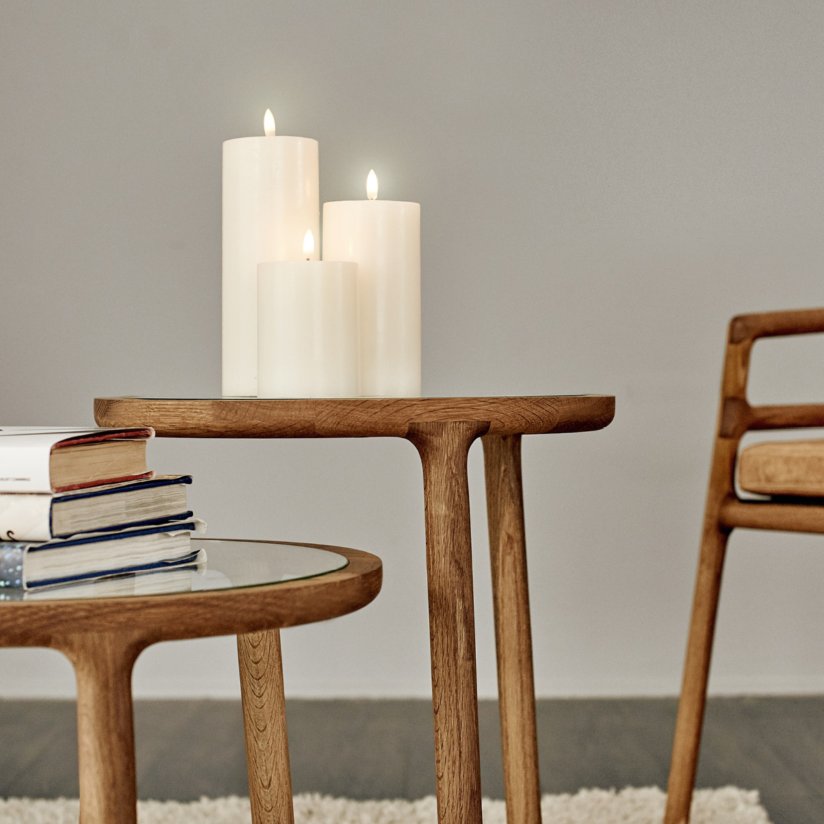 Uyuni Lighting Uyuni LED Pöytäkynttilä 22 cm Ivory