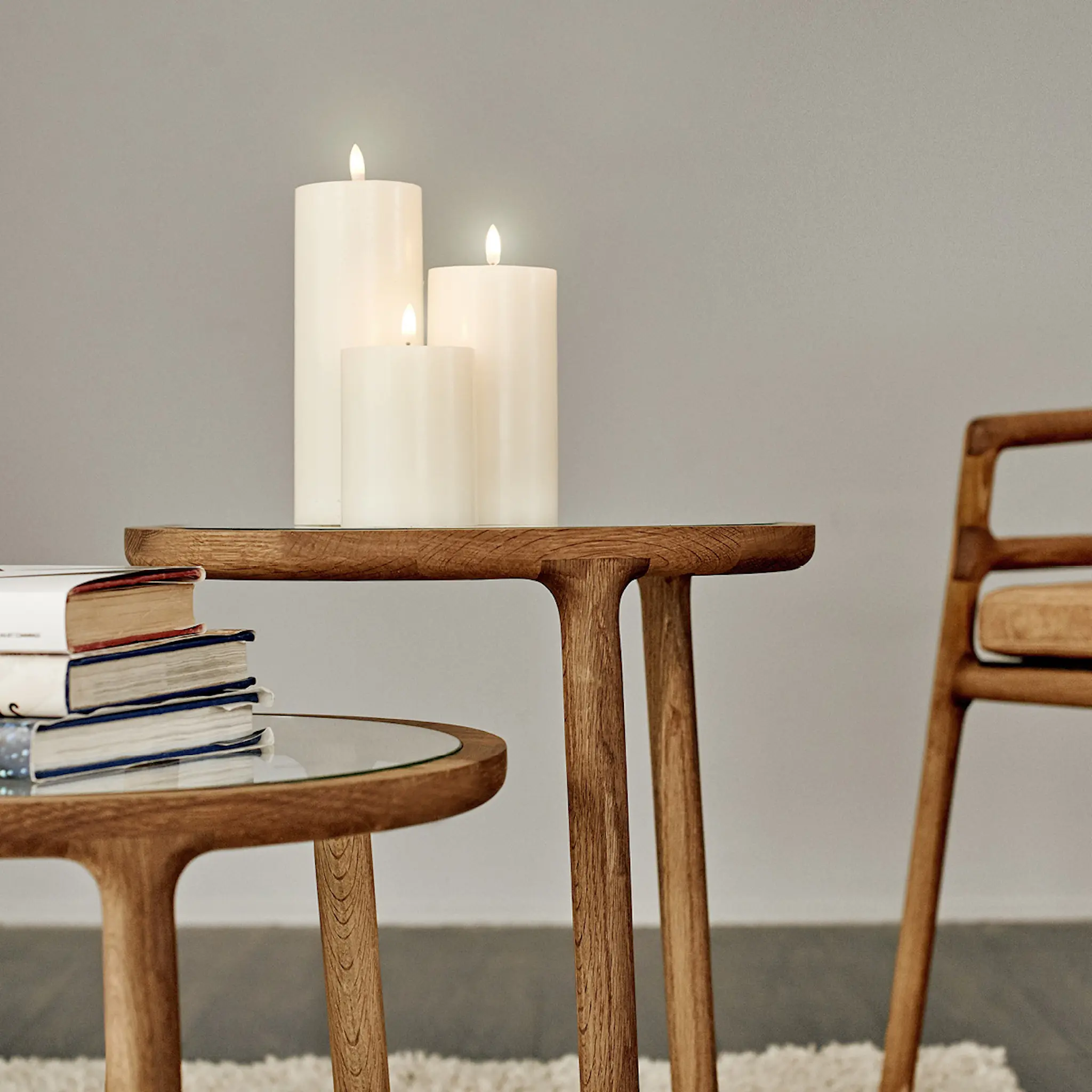 Uyuni Lighting Uyuni LED Pöytäkynttilä 22 cm Ivory