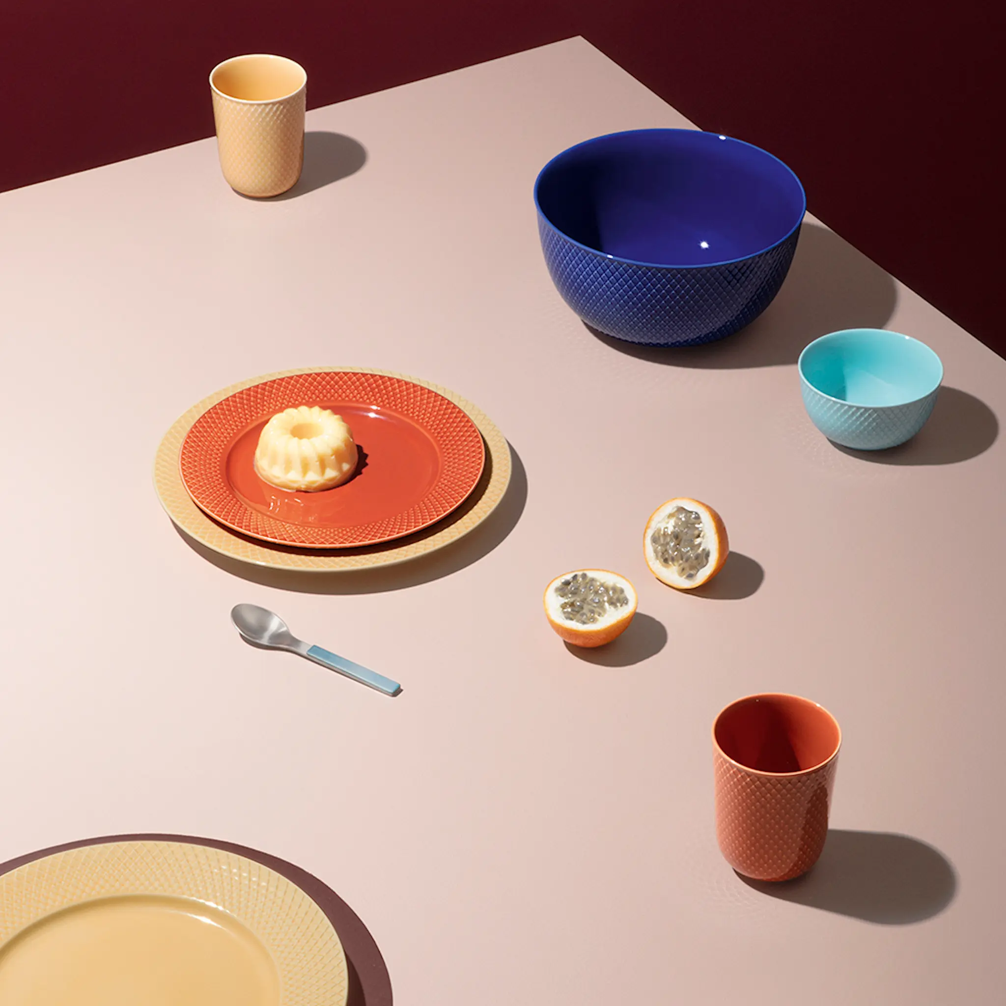 Lyngby Porcelæn Rhombe Color Mugg 33 cl Terracotta