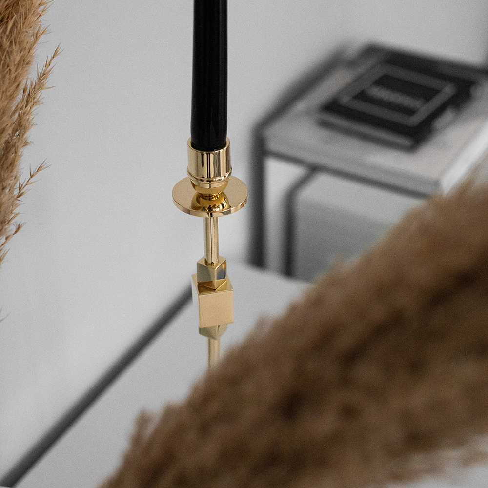 Hilke Como Kynttilänjalka 40 cm Messinki