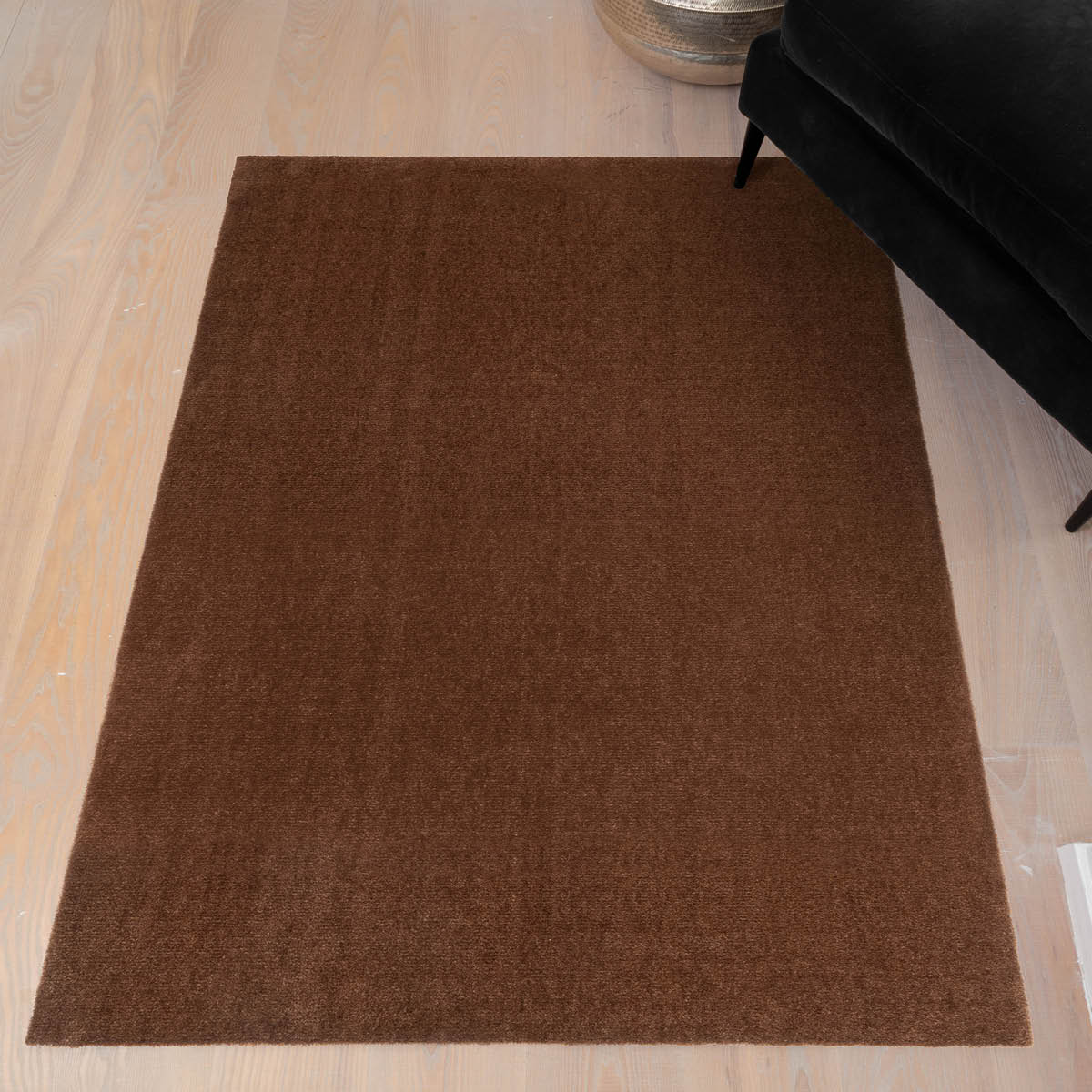 Tica Copenhagen Unicolor golvmatta 130x90 cm cognac
