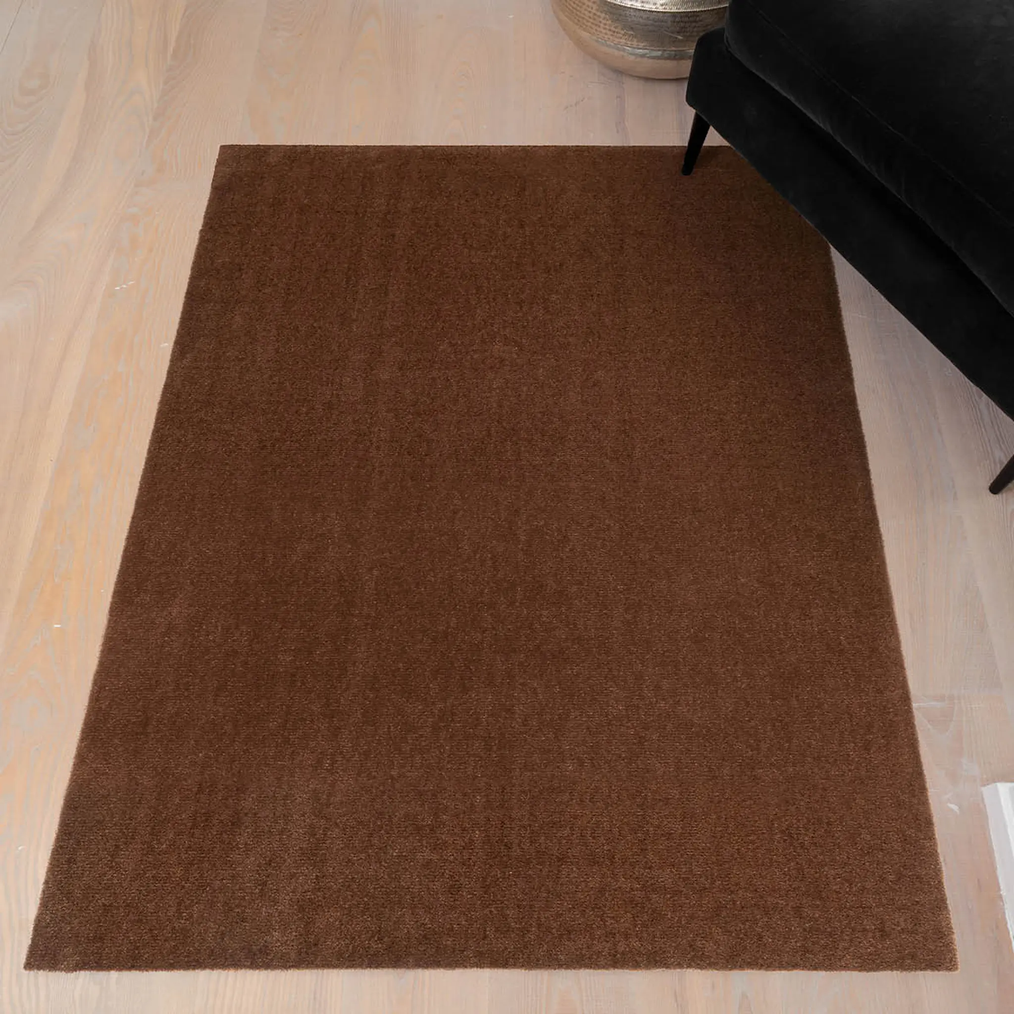 Tica Copenhagen Unicolor golvmatta 130x90 cm cognac