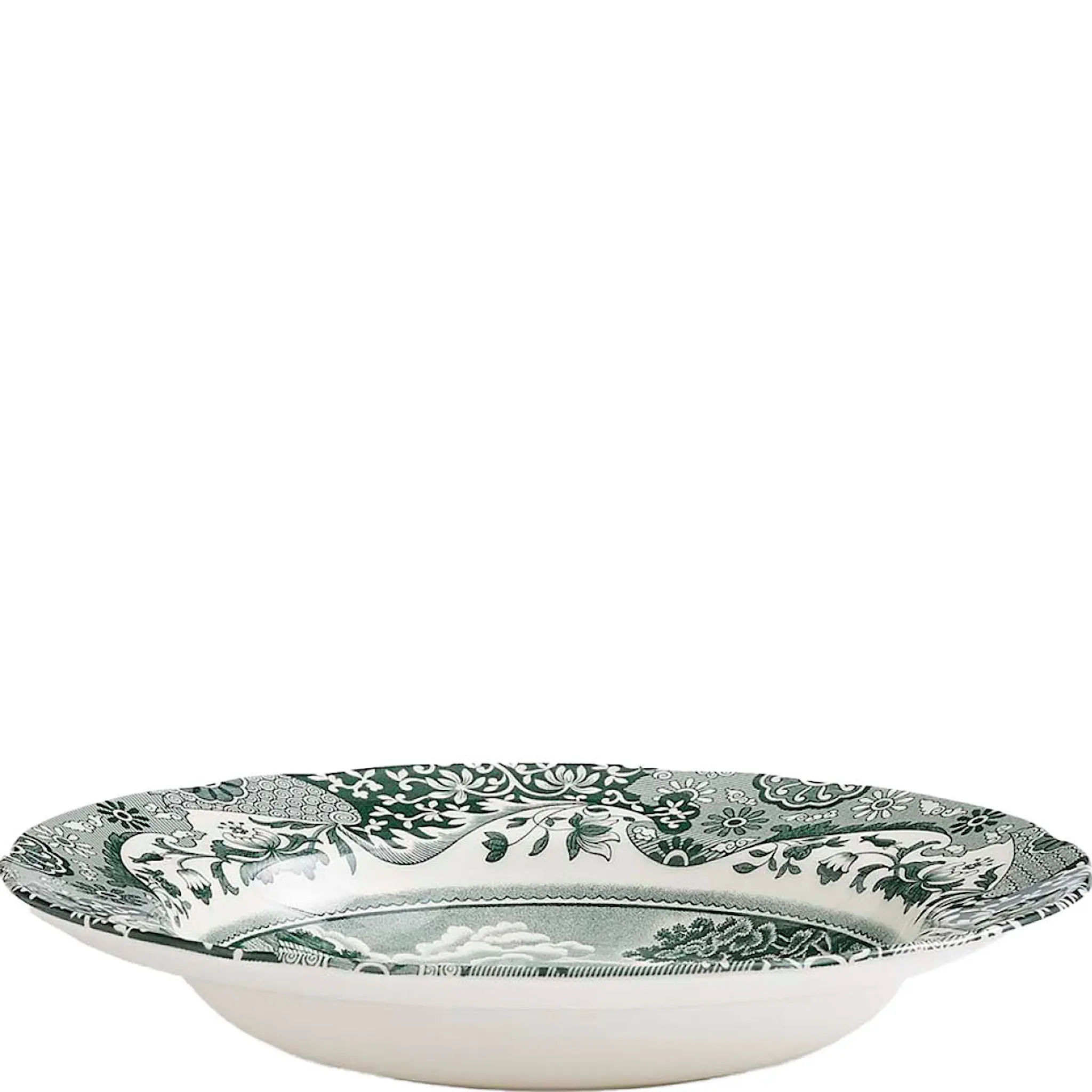 Spode Heritage Green Italian djup tallrik 23 cm grön/vit