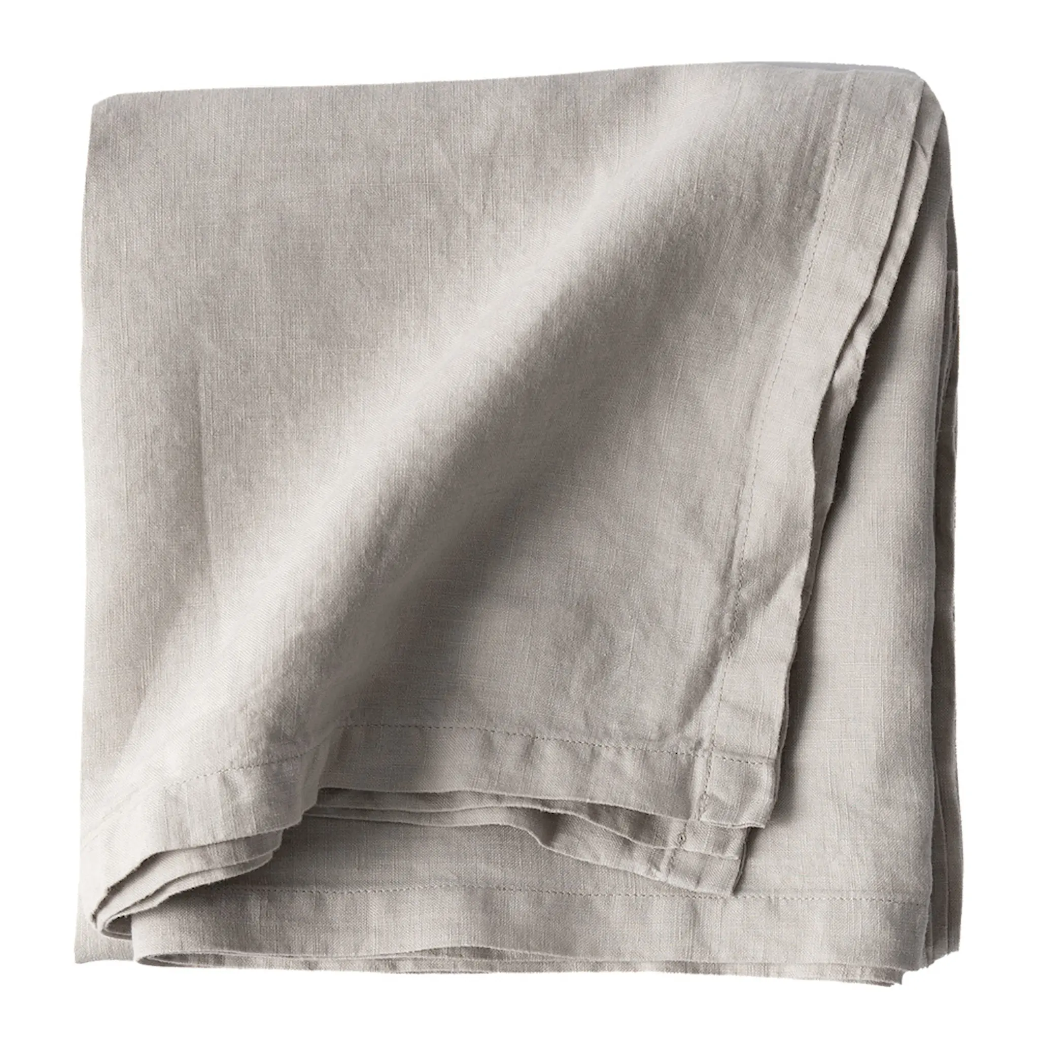 Tell Me More Bordsduk Linne 175x175 cm Warm Grey