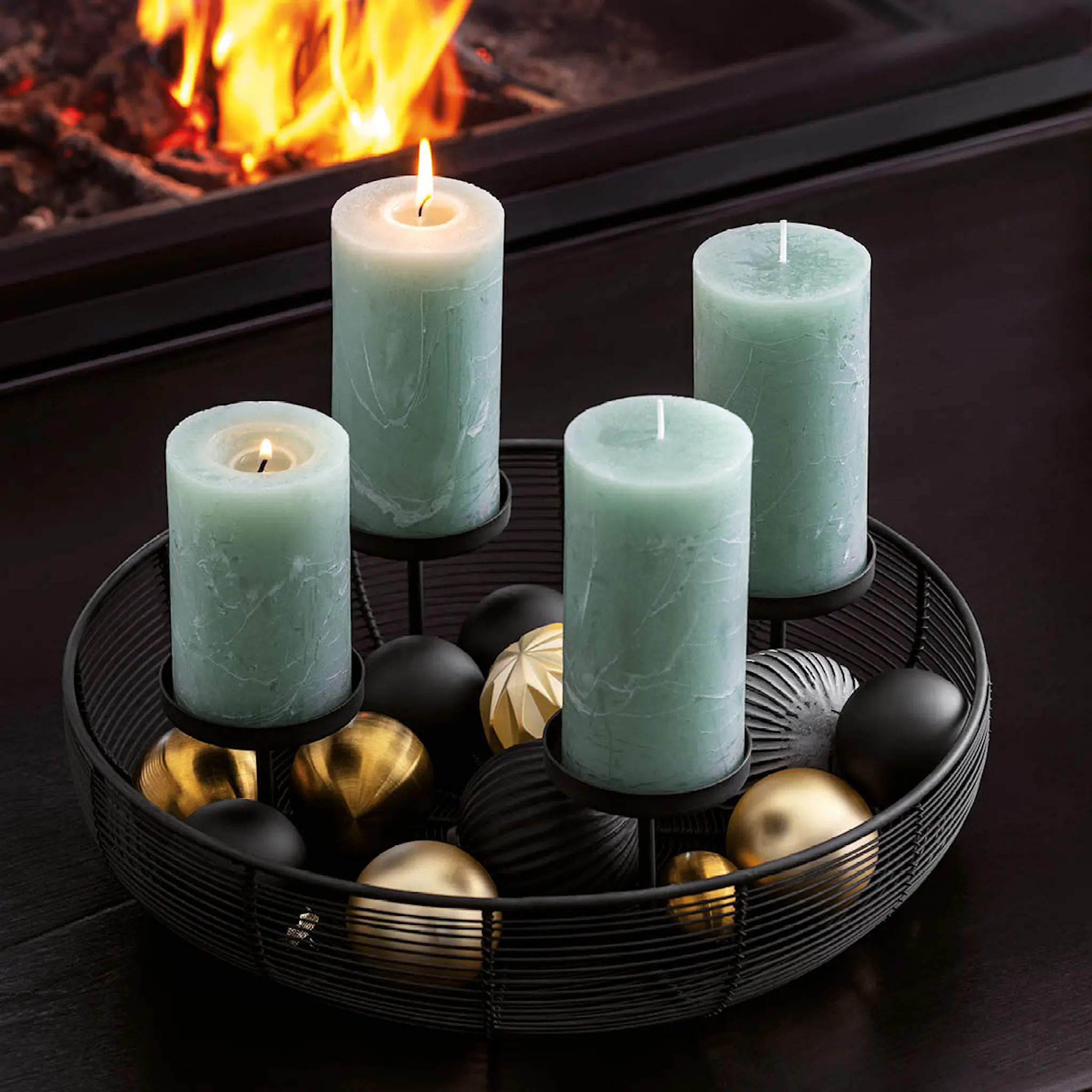 Villeroy & Boch Christmas Chic adventsljusstake 41x40 cm svart