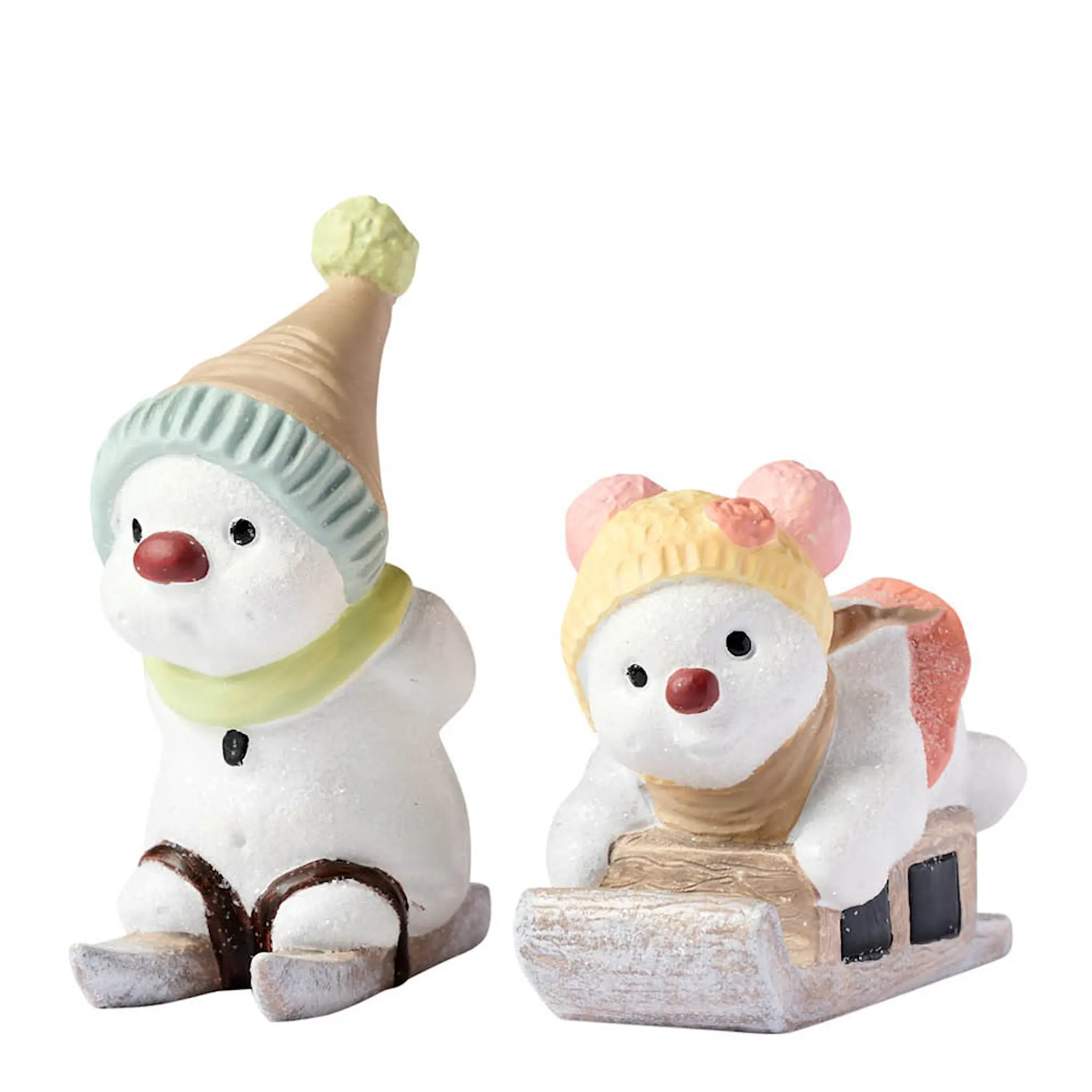Klarborg Snögubbar 2025 Vina & Vesti figur 6,5 cm 2 delar