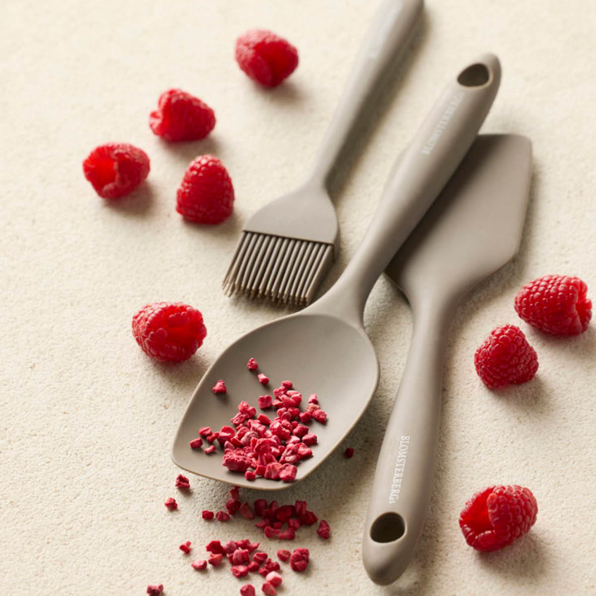 Blomsterberg Bakesett redskaper 3 deler silikon latte