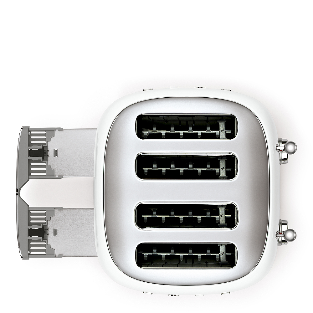 Smeg Brødrister TSF03 4 skiver kvadratisk hvit
