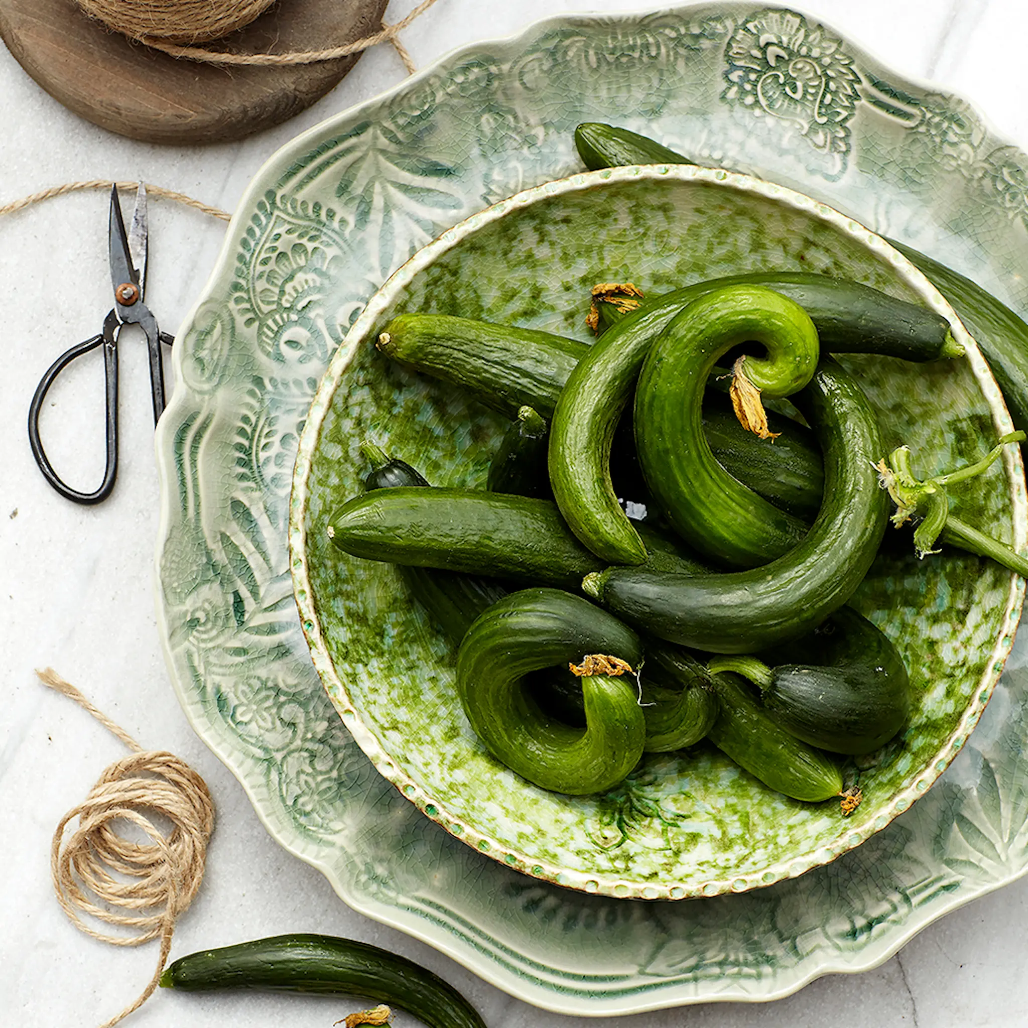 Sthål Arabesque Serveringsfat rund 34 cm Antique