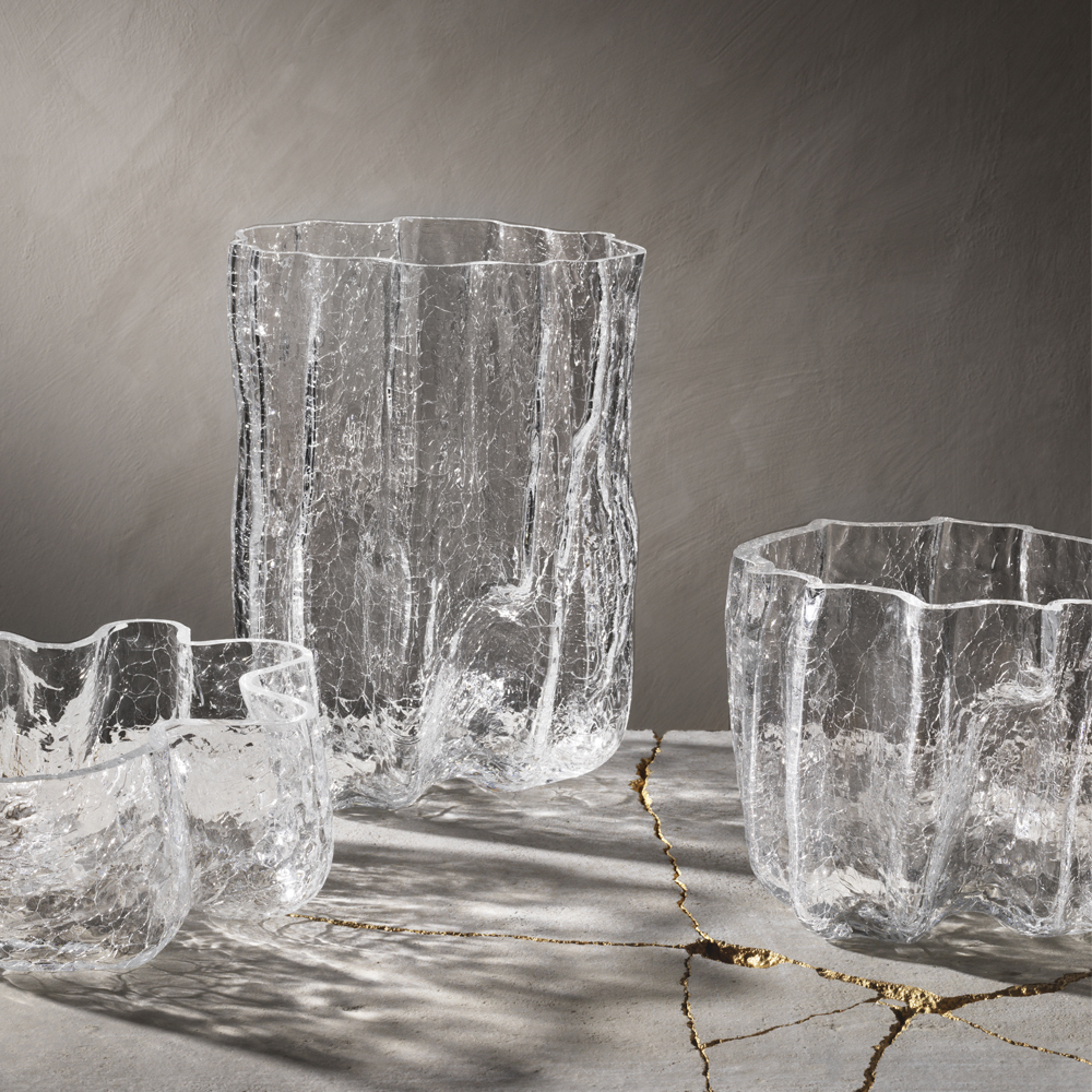 Kosta Boda Crackle skål 16 cm