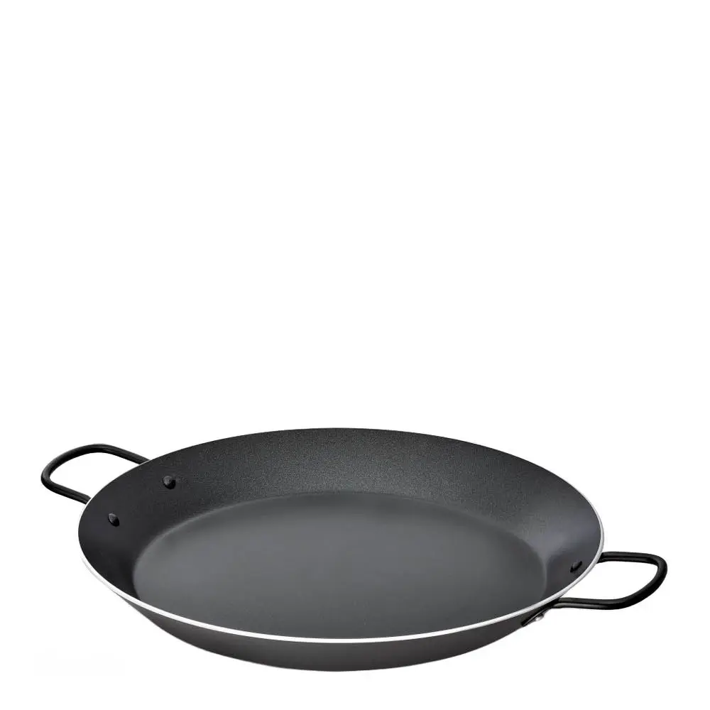 Nonstick paellapanne 38 cm svart