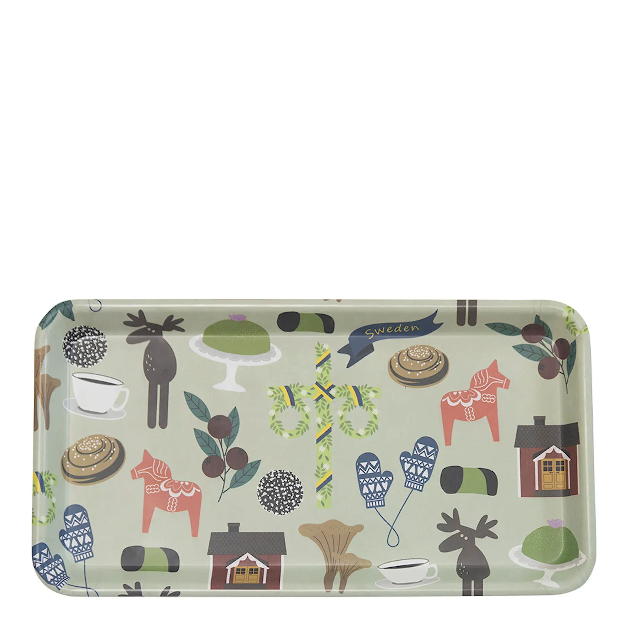 Pluto Bricka Like a Swede Rektangulär 30x16x2 cm Multi