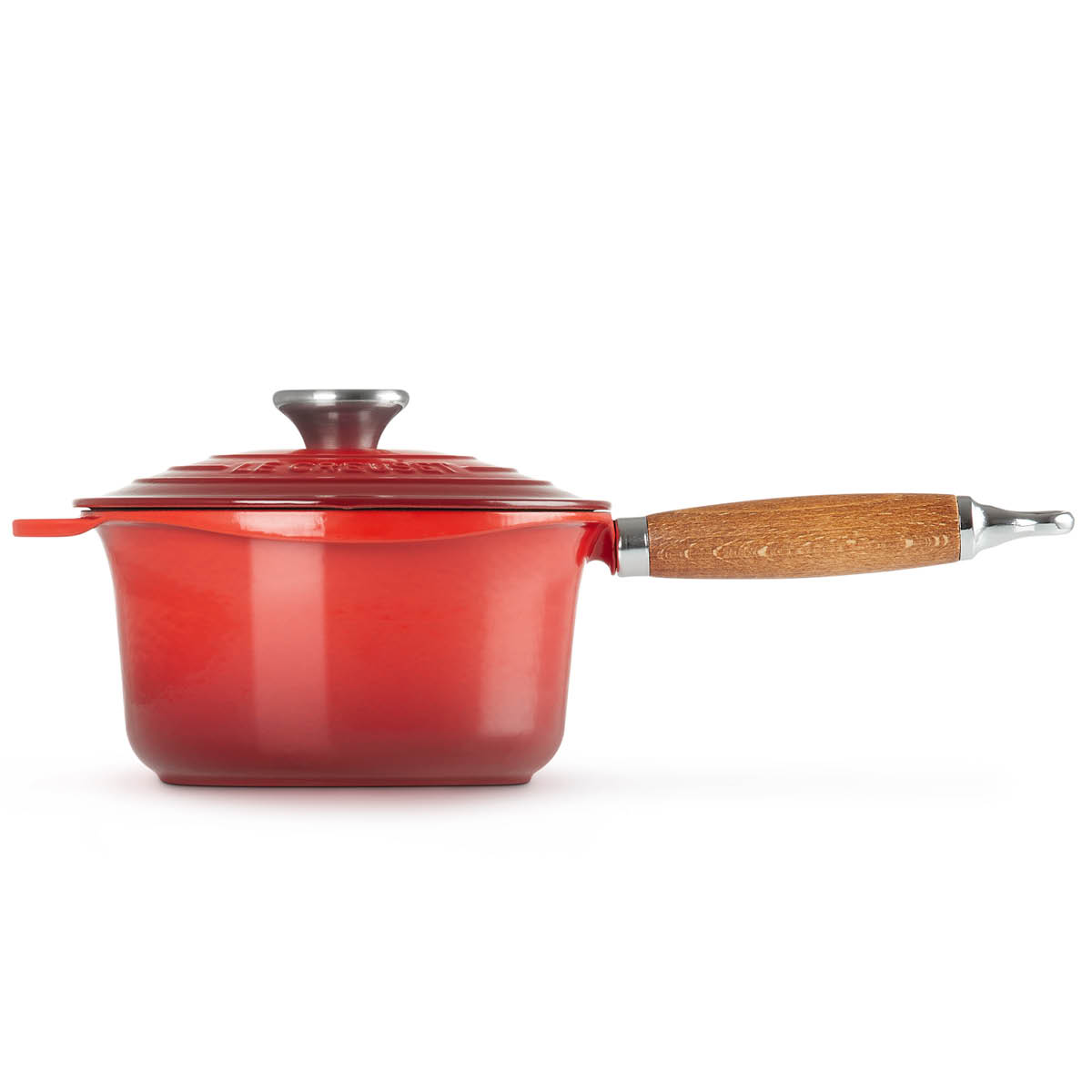 Le Creuset Signature Kastrull Trähandtag 1,8 L Cerise