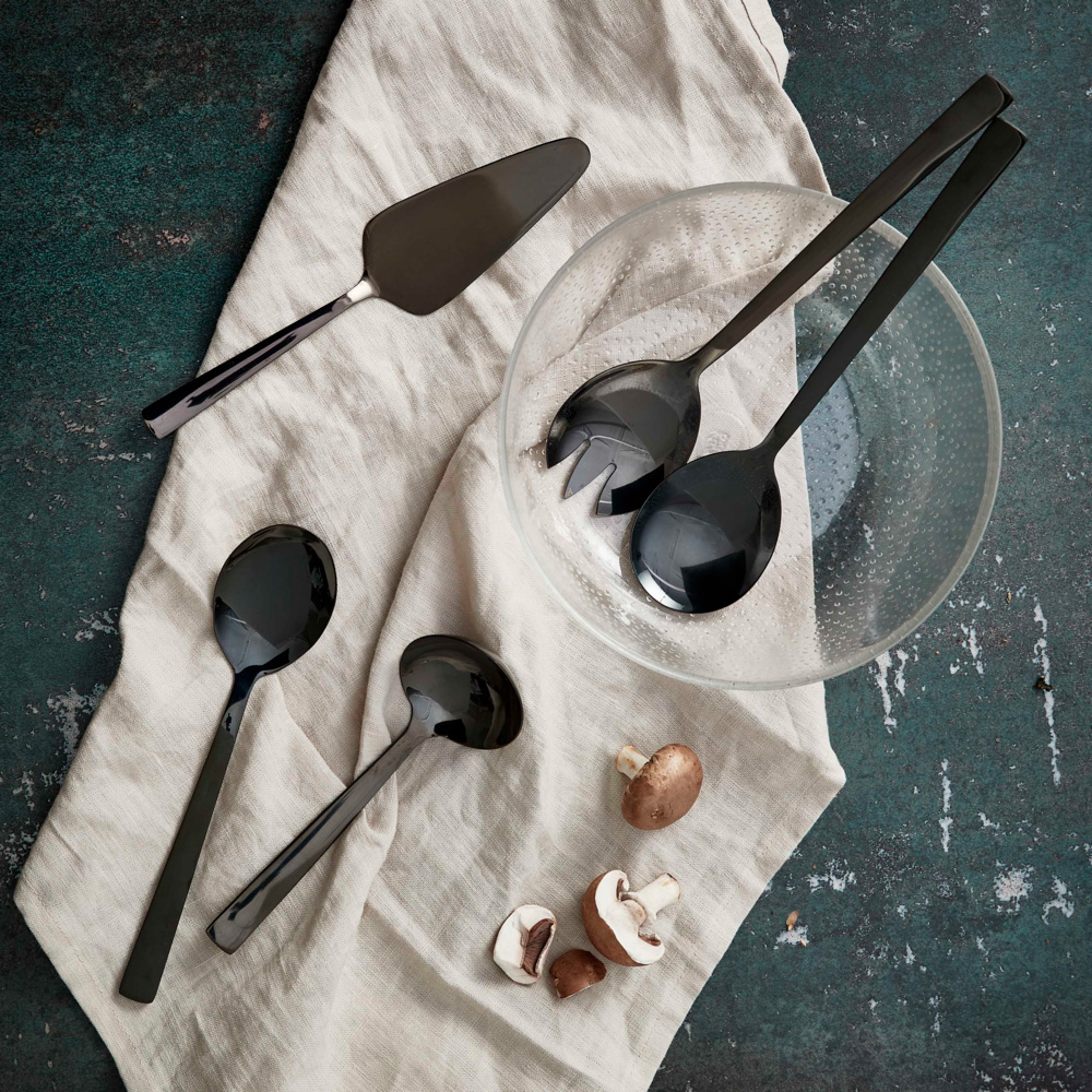 Aida Raw Serveringsset 5 delar Svart