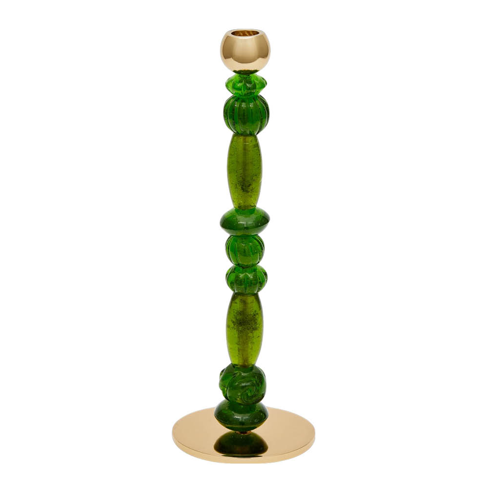 Pols Potten Beads ljusstake S 34 cm mörkgrön