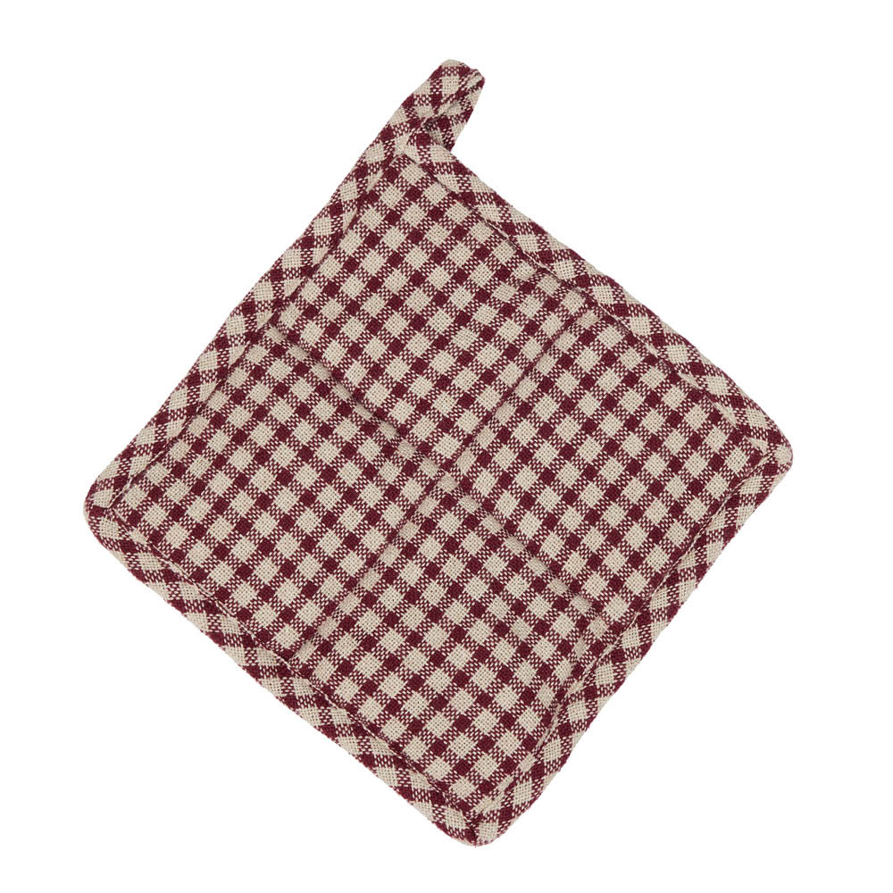 Fondaco Mette grytlapp 20x20 cm vinröd