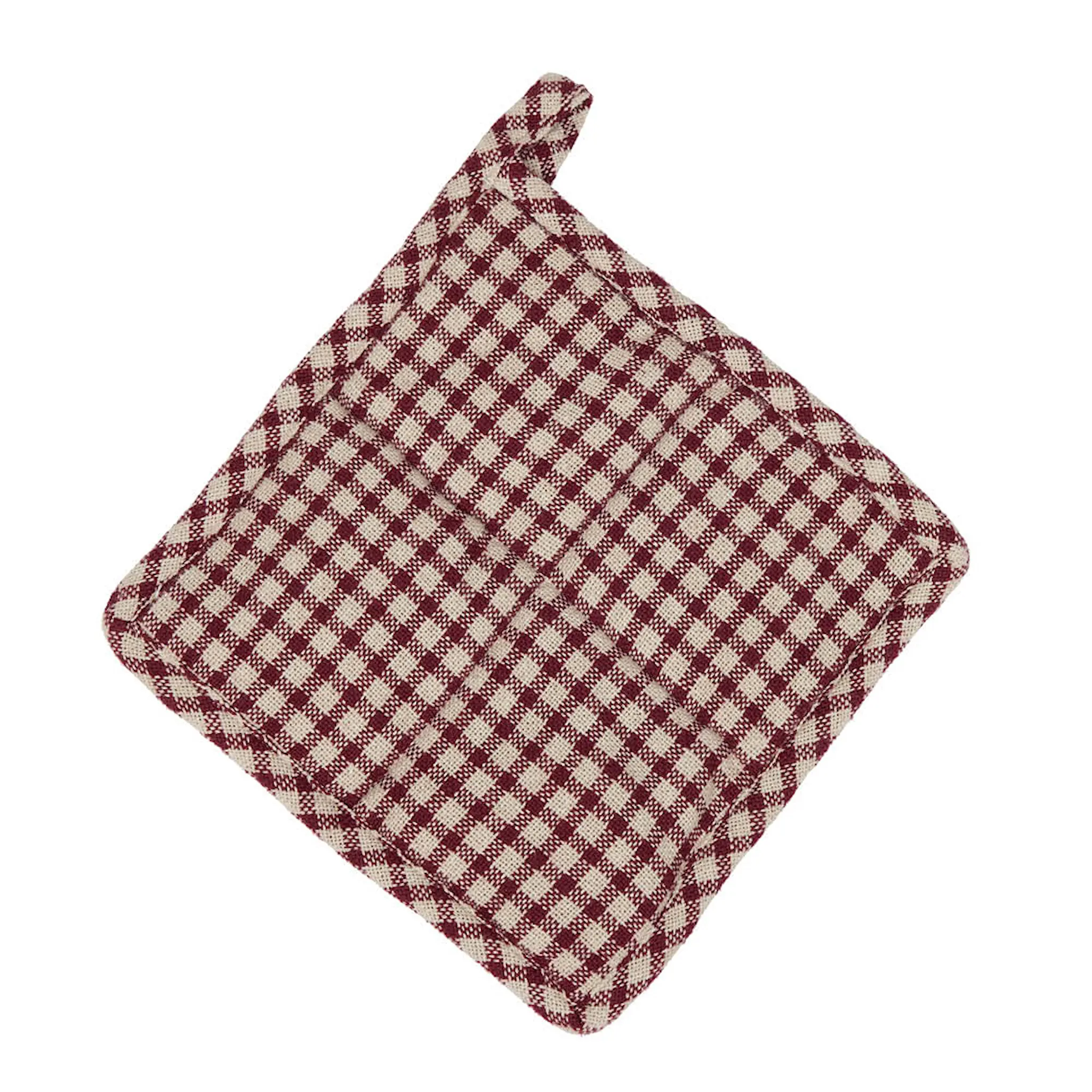 Fondaco Mette grytlapp 20x20 cm vinröd