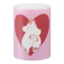 Mumin LED blockljus 10 cm Hjärta