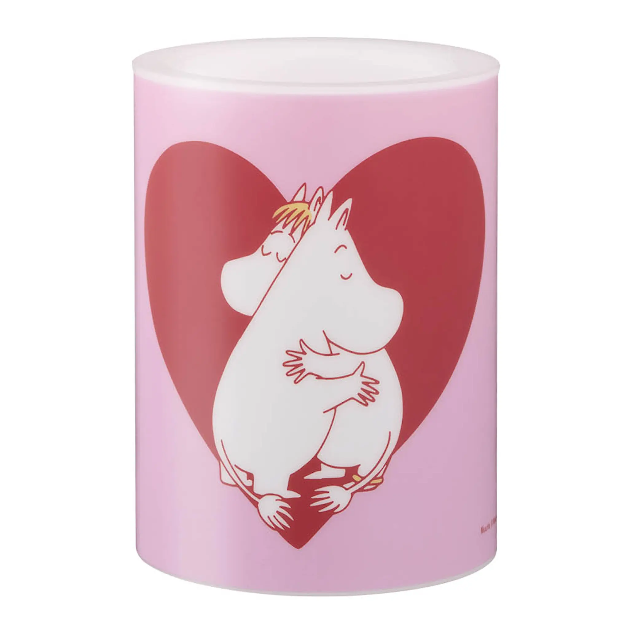 Muurla Mumin LED blockljus 10 cm Hjärta