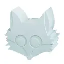 Räv matlåda mini i plast 12x12 cm ljusblå