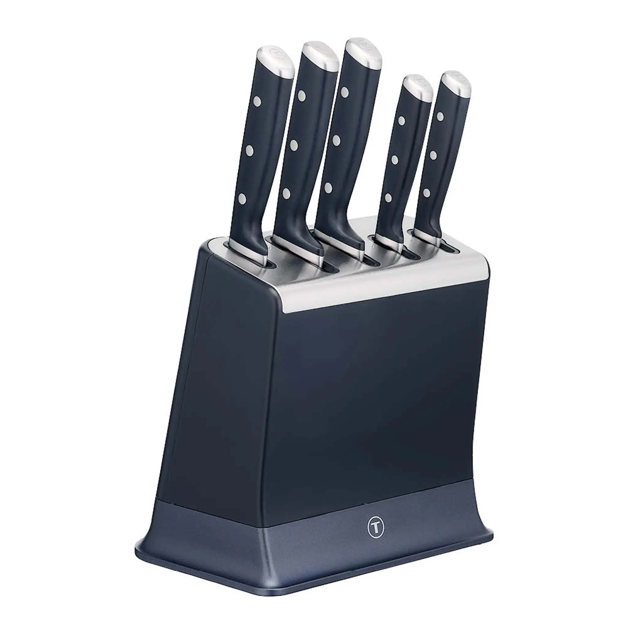 Tefal EverSharp Pro Veitsitukki 5 veitsellä Tummansininen