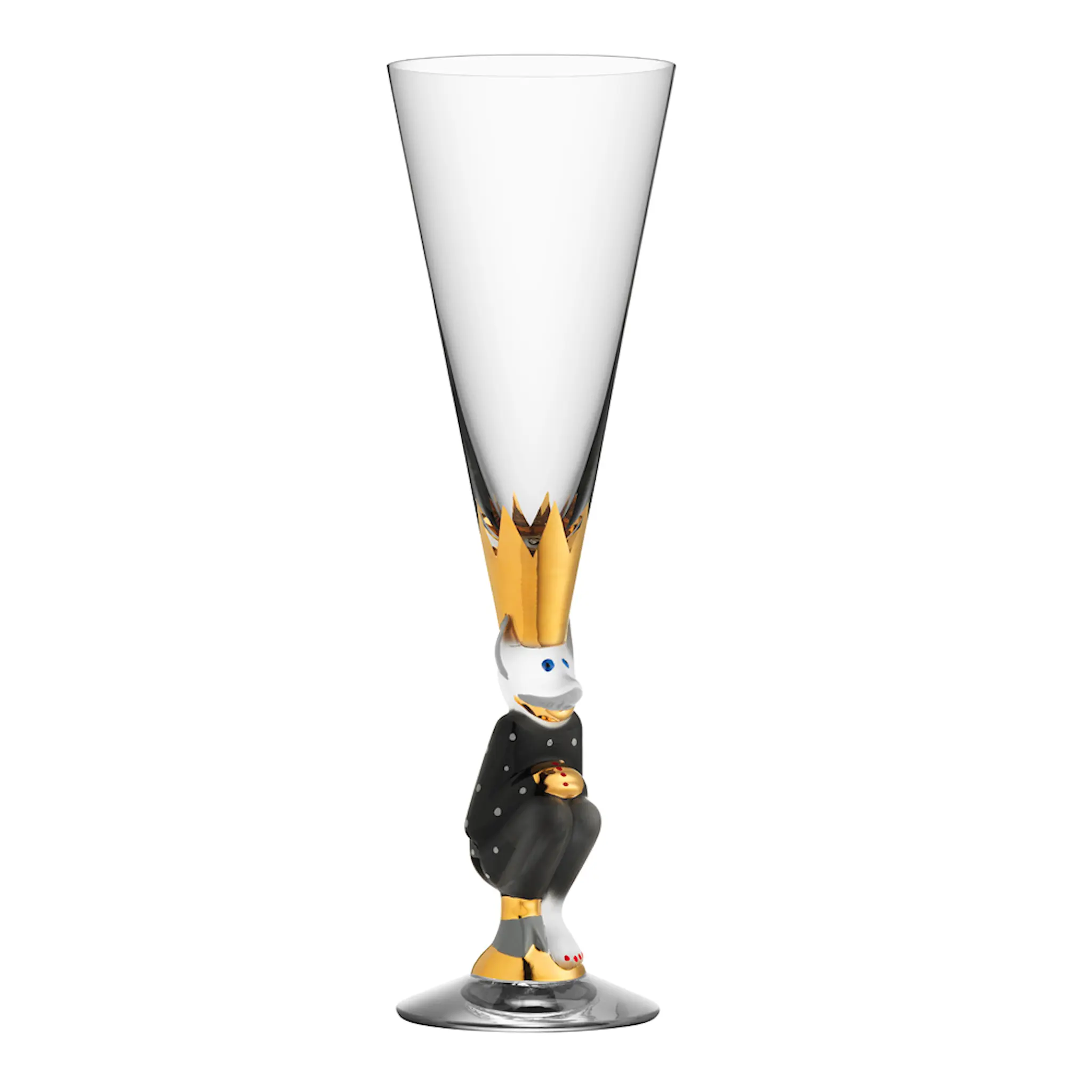 Orrefors The Sparkling Devil Champagneglas 19 cl Mörkgrå