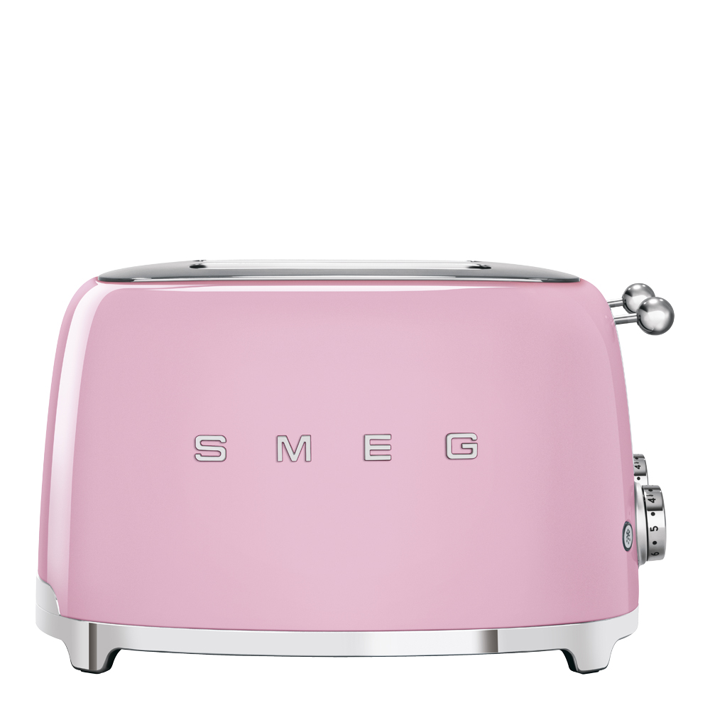 Smeg - Smeg Leivänpaahdin neliömäinen 4 viipaletta TSF02 Vaaleanpunainen