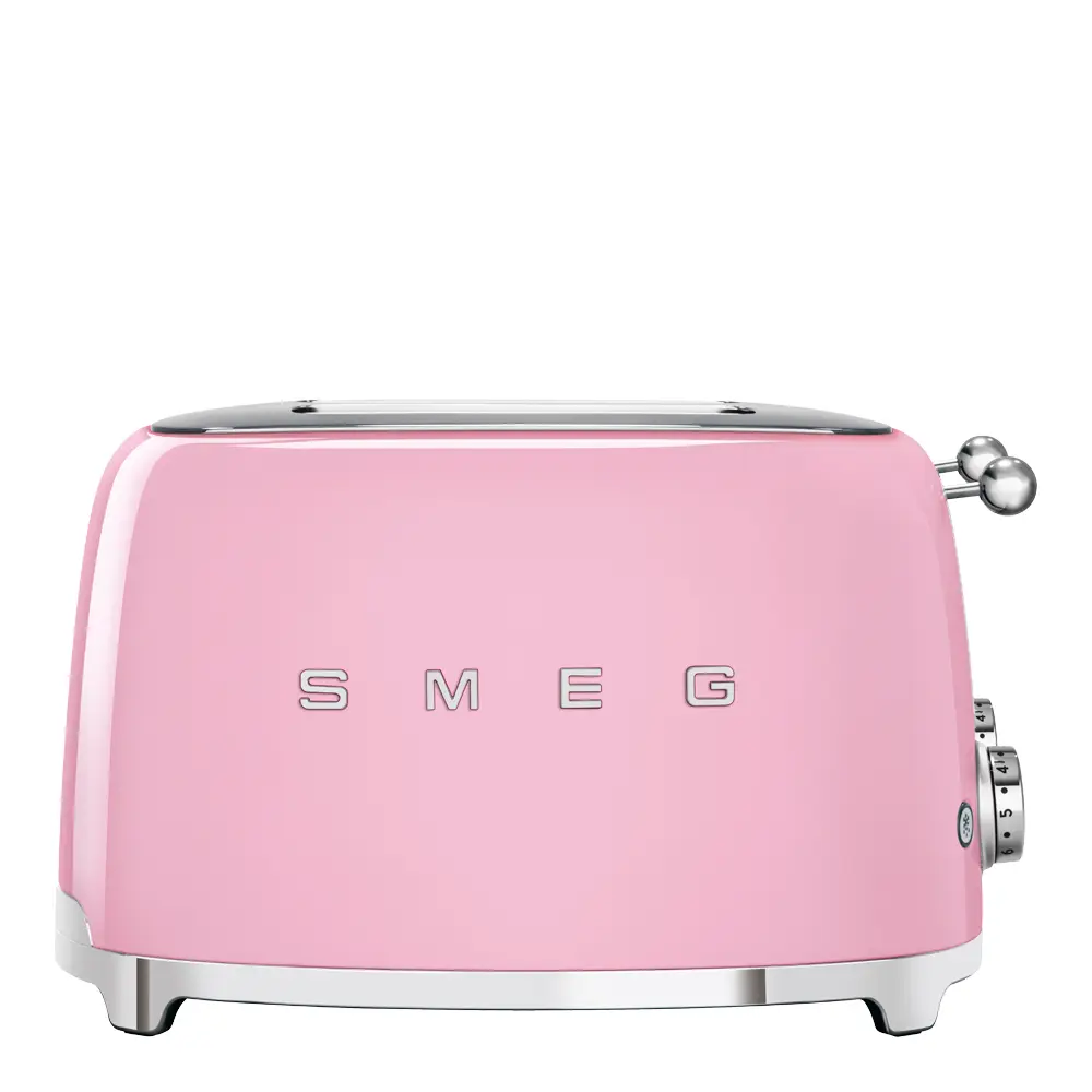 Smeg Leivänpaahdin neliömäinen 4 viipaletta TSF02 Vaaleanpunainen