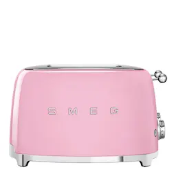 Smeg Brödrost 4 skivor TSF03 kvadrat Rosa