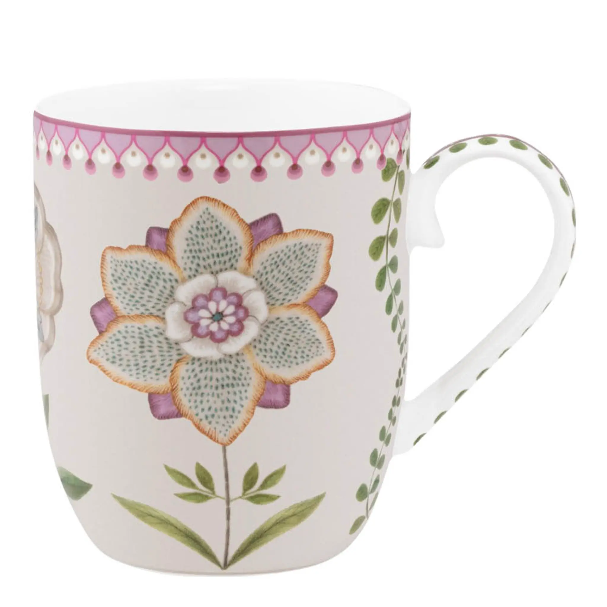 Pip Studio Lily & Lotus Muki 14,5 cl Off-white