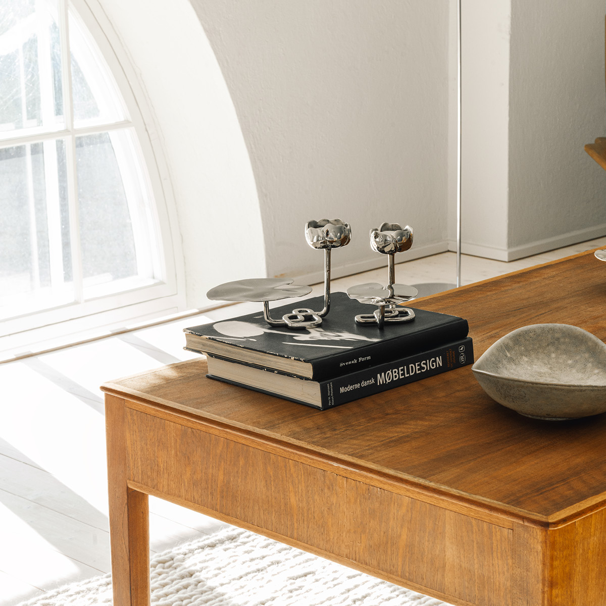 Hilke Ninfea No.2 NP lysestake 21 cm sølv