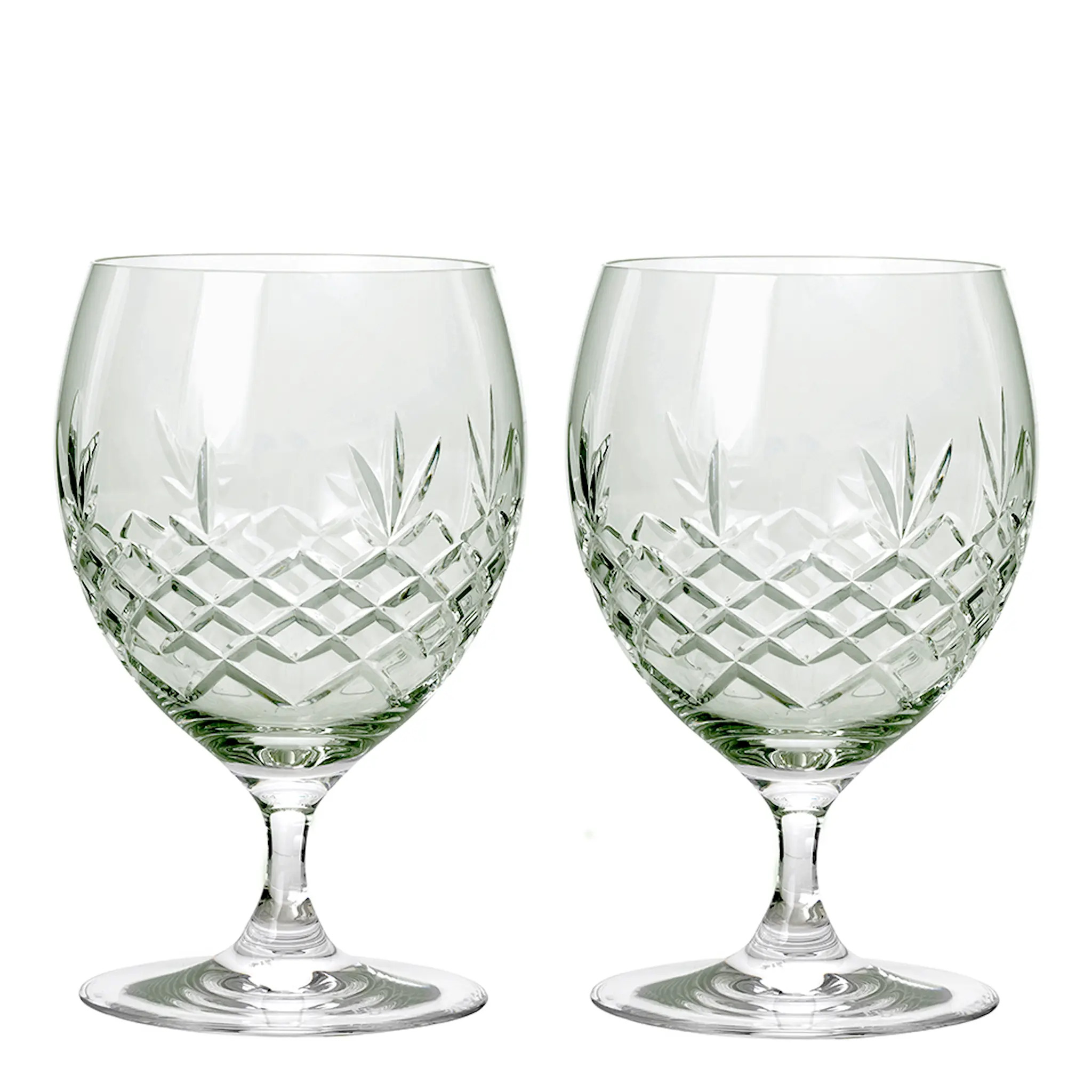 Frederik Bagger Crispy Eightball Glas på fot 55 cl 2-pack Emerald