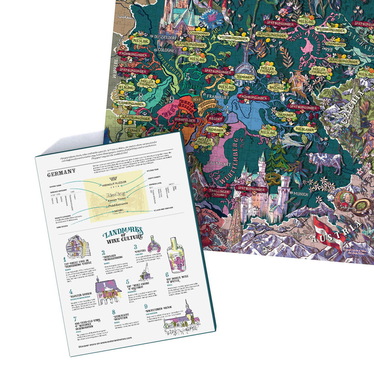 Water and Wines Vinpuslespill Tyskland