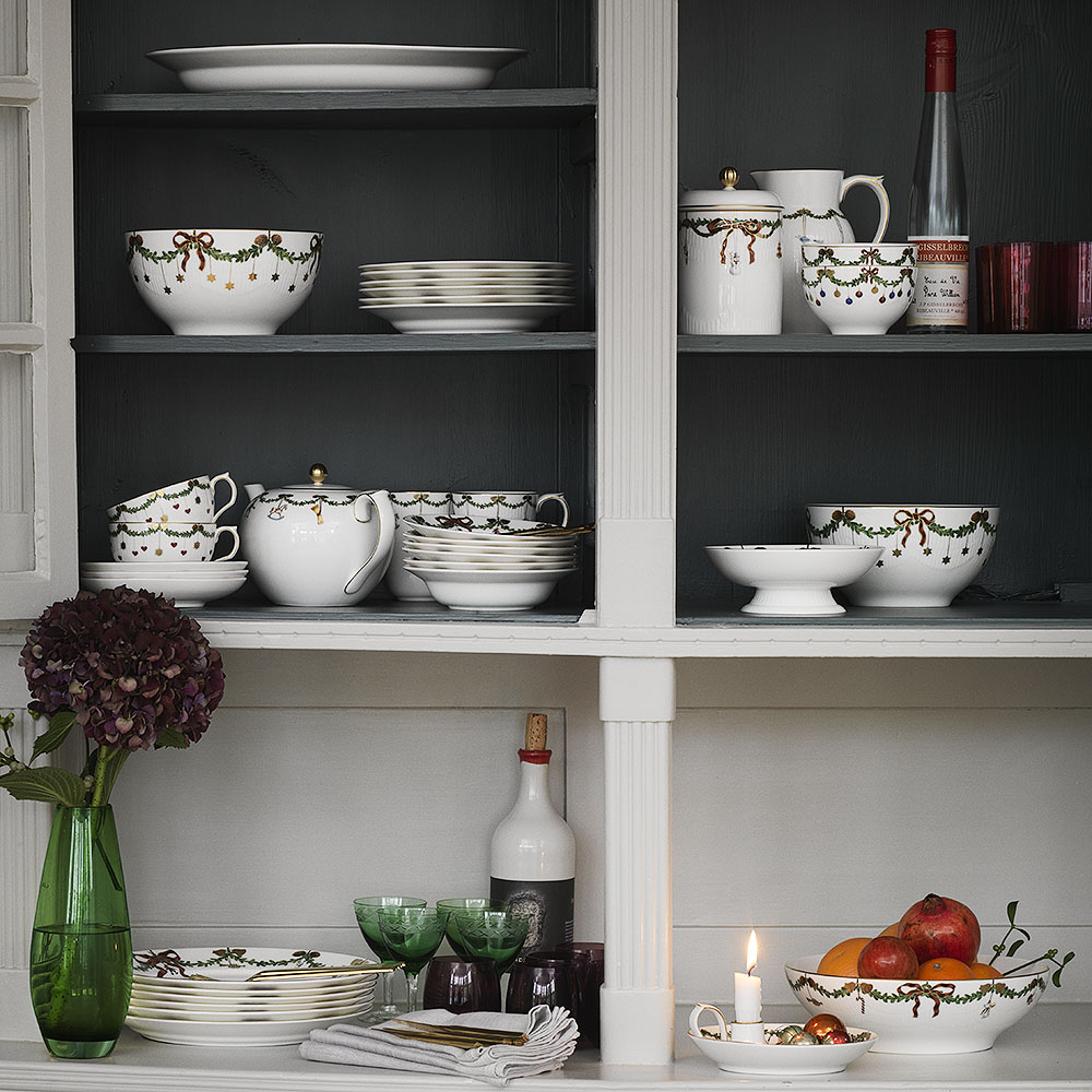 Royal Copenhagen Stjerne Riflet Jul skål 1,75L