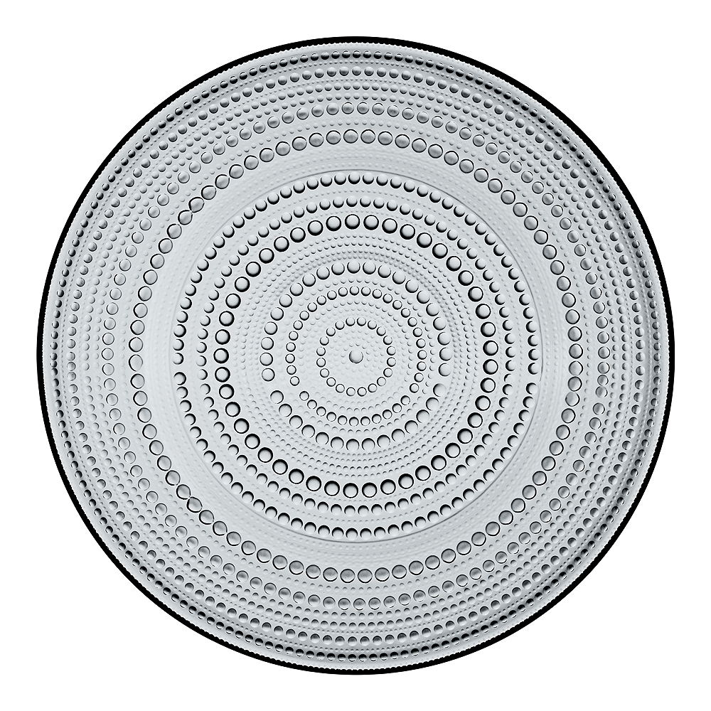 iittala Kastehelmi tallerken 31,5 cm grå
