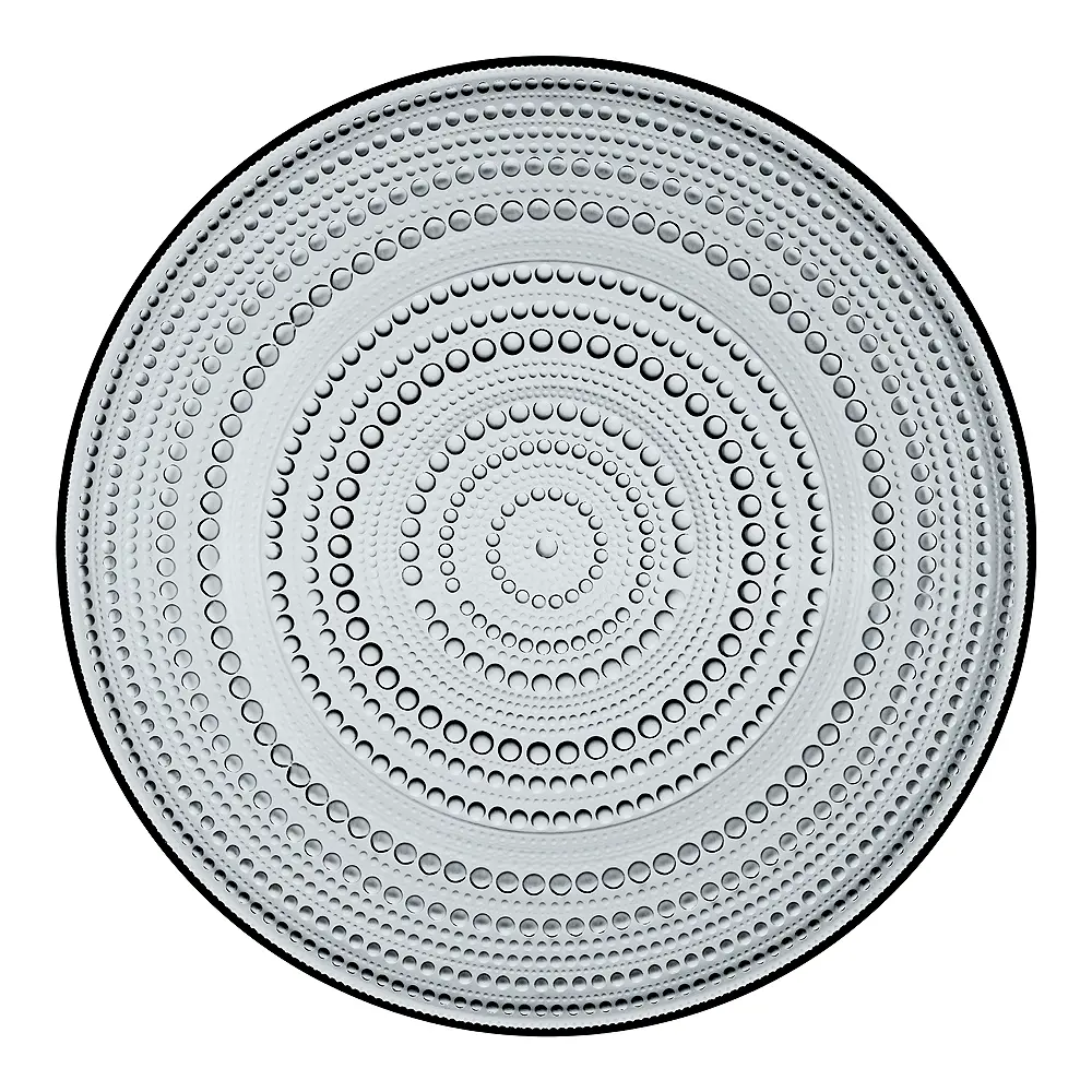 Kastehelmi tallerken 31,5 cm grå