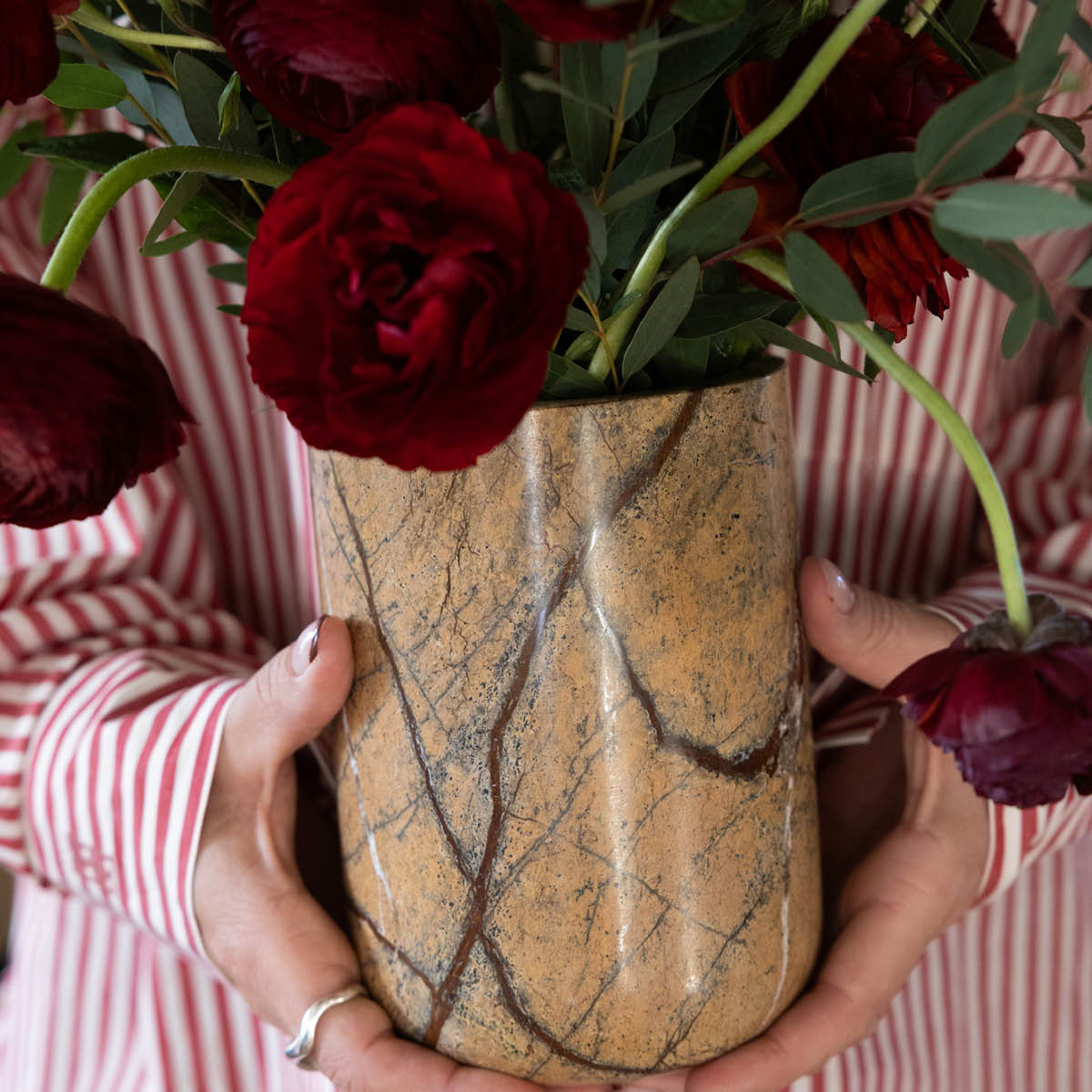 Sagaform Sten vinkjøler 28x17 cm brun