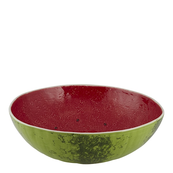 Watermelon salladsskål 35 cm grön/röd