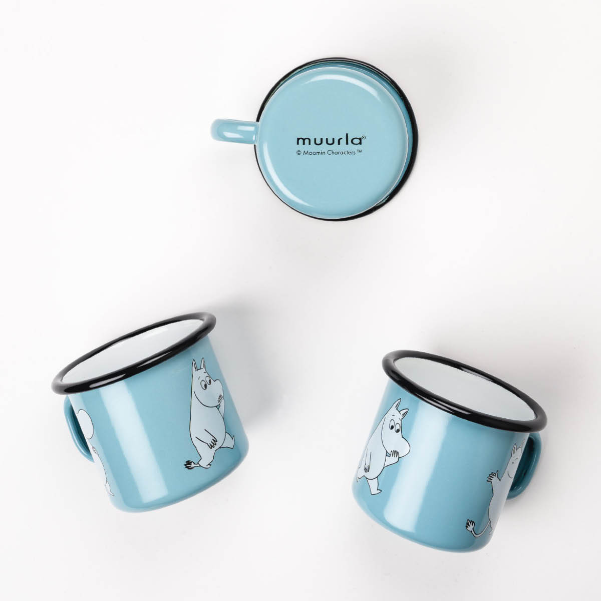 Muurla Mumin Emaljmugg Mumintrollet 25 cl Blå