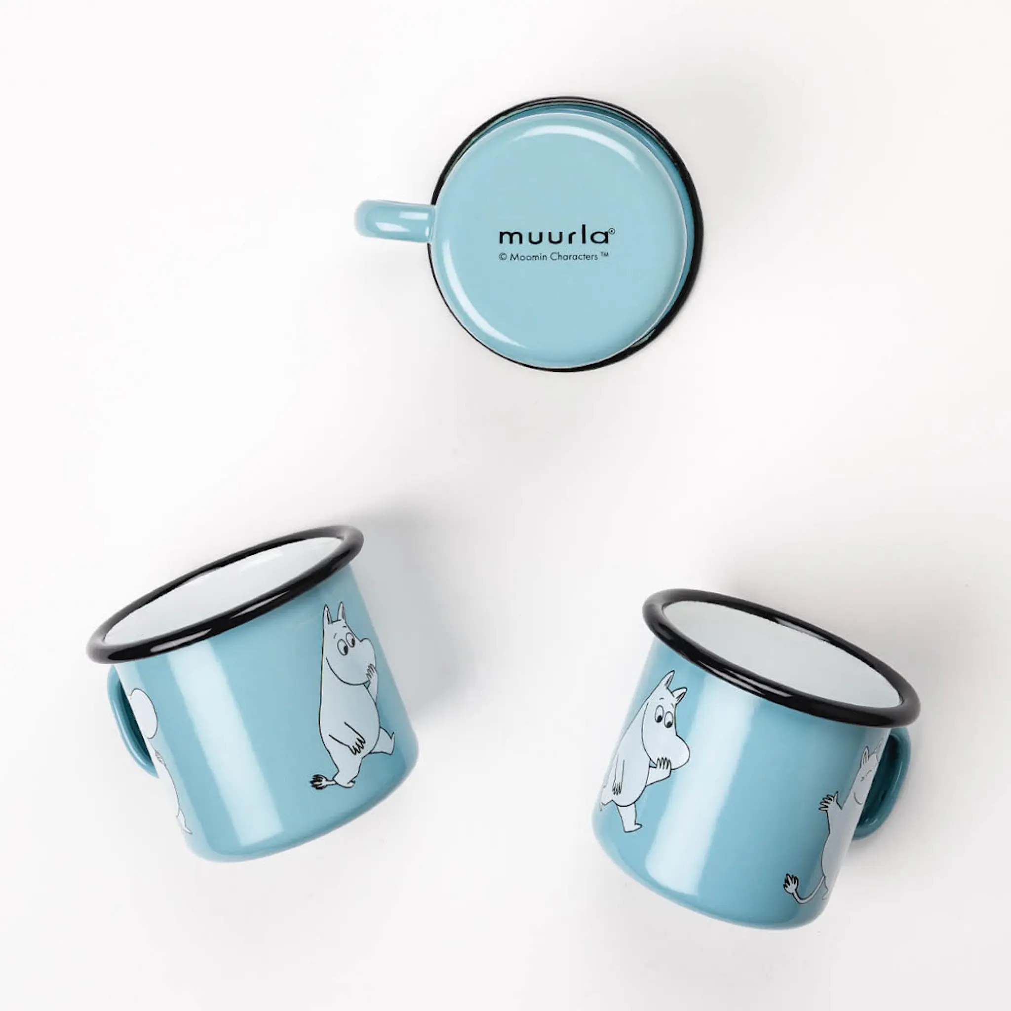 Muurla Mumin Emaljmugg Mumintrollet 25 cl Blå